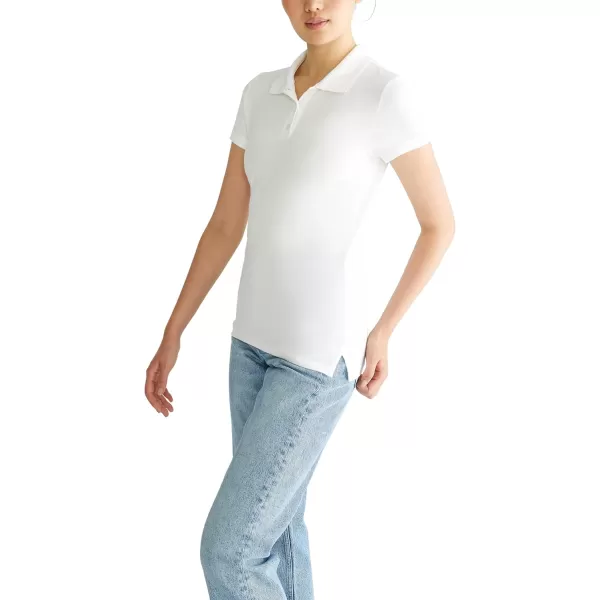AEROPOSTALE Womens Aero Uniform Polo Short SleeveBleach