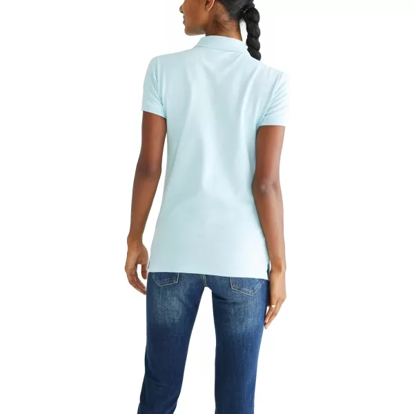 AEROPOSTALE Womens Aero Uniform Polo Short SleeveCorydalis Blue