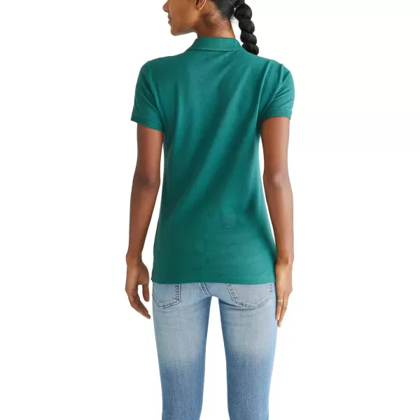 AEROPOSTALE Womens Aero Uniform Polo Short SleeveCrocodile Green