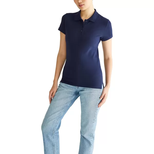 AEROPOSTALE Womens Aero Uniform Polo Short SleeveHeritage Navy