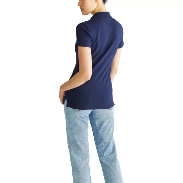 AEROPOSTALE Womens Aero Uniform Polo Short SleeveHeritage Navy