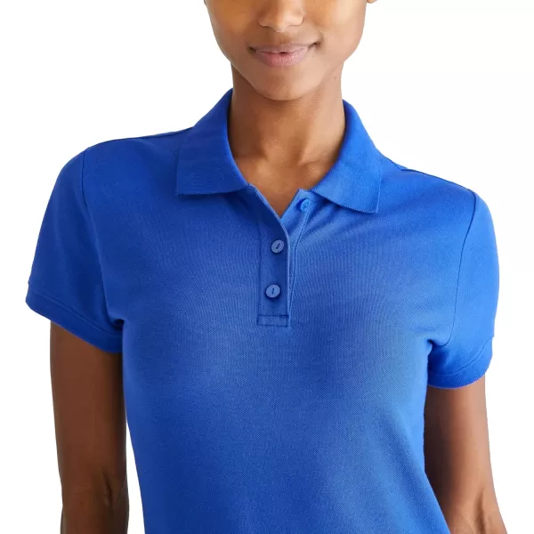 AEROPOSTALE Womens Aero Uniform Polo Short SleeveHonorable Blue