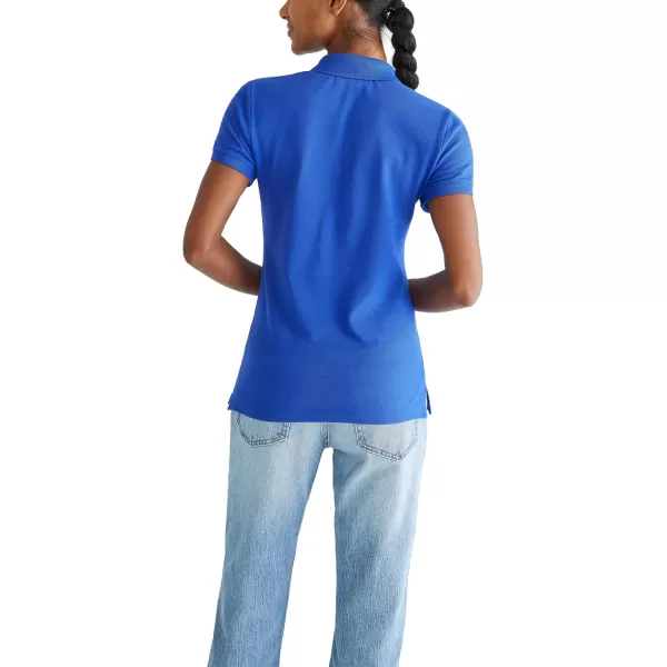 AEROPOSTALE Womens Aero Uniform Polo Short SleeveHonorable Blue
