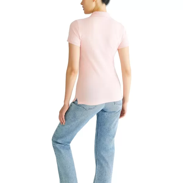 AEROPOSTALE Womens Aero Uniform Polo Short SleevePowder Pink