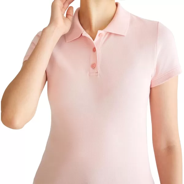 AEROPOSTALE Womens Aero Uniform Polo Short SleevePowder Pink
