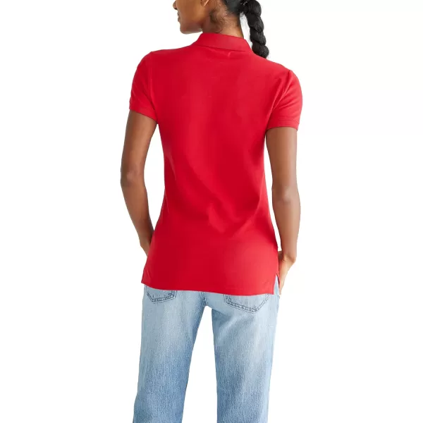 AEROPOSTALE Womens Aero Uniform Polo Short SleeveTrue Red
