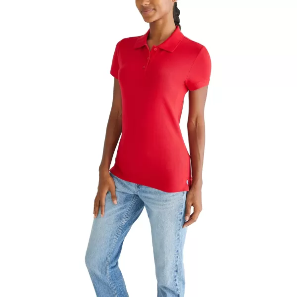 AEROPOSTALE Womens Aero Uniform Polo Short SleeveTrue Red