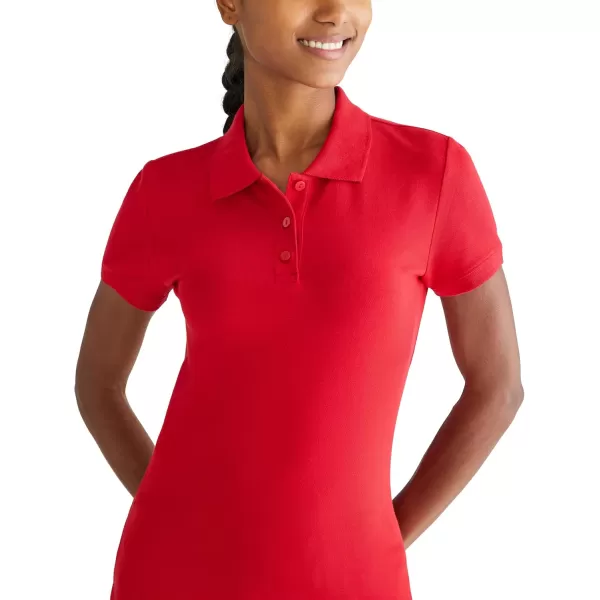AEROPOSTALE Womens Aero Uniform Polo Short SleeveTrue Red