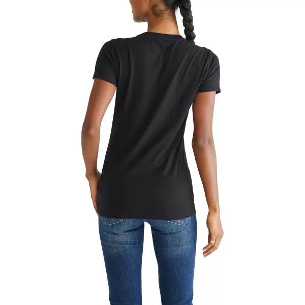 AEROPOSTALE Womens Arch Short Sleeve Graphic TeeDark Black