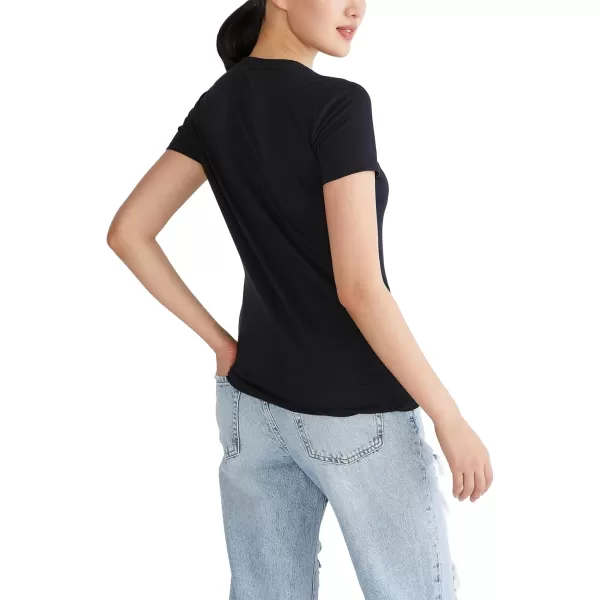 AEROPOSTALE Womens Arch Short Sleeve Graphic TeeDark Black2