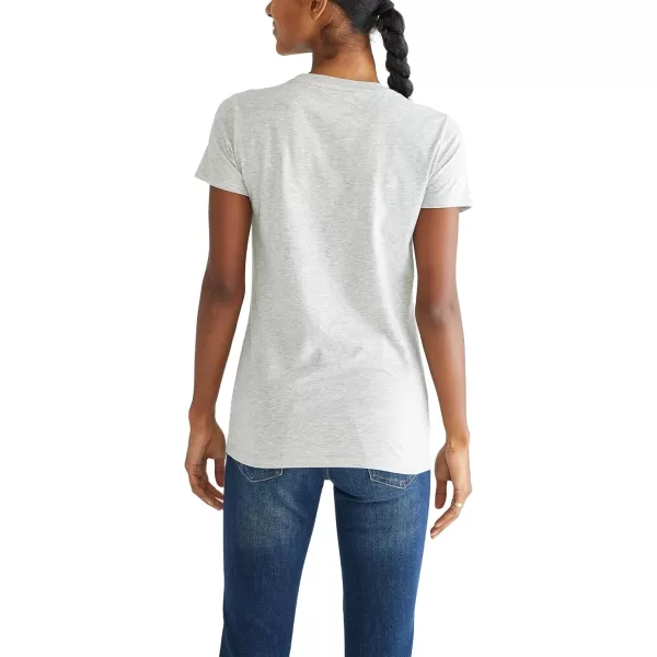 AEROPOSTALE Womens Arch Short Sleeve Graphic TeeLight Heather Grey