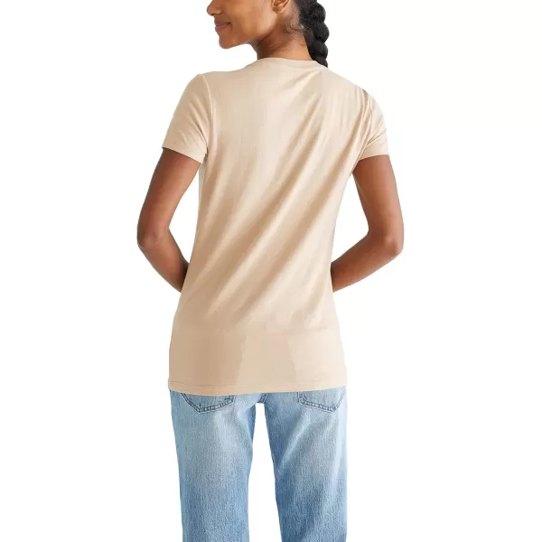 AEROPOSTALE Womens Arch Short Sleeve Graphic TeeNatural