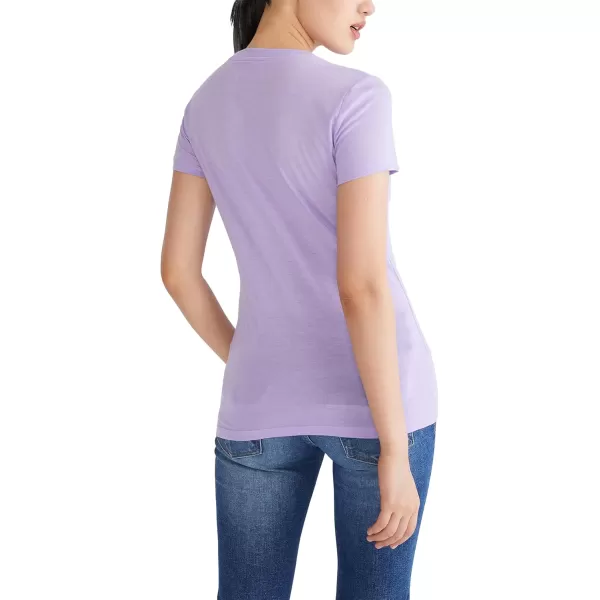 AEROPOSTALE Womens Arch Short Sleeve Graphic TeePurple Neon