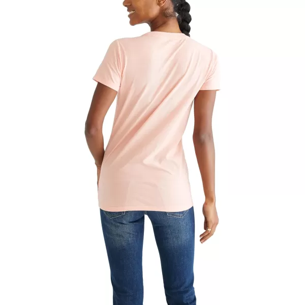 AEROPOSTALE Womens Block Short Sleeve Graphic TeeCandlelight Peach