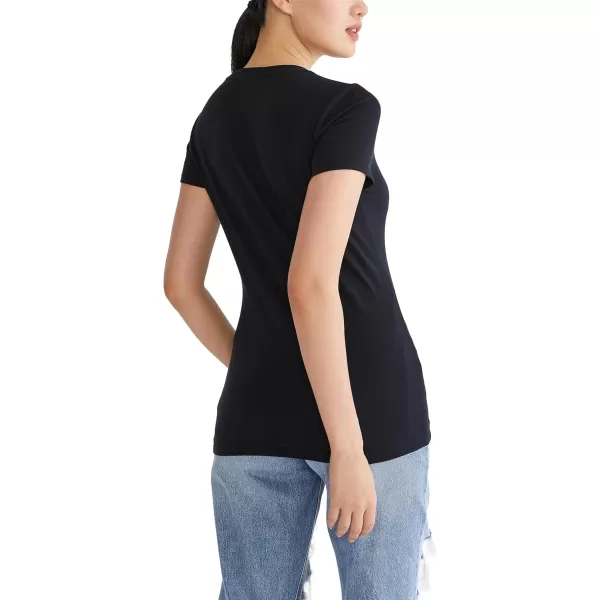 AEROPOSTALE Womens Block Short Sleeve Graphic TeeDark Black2
