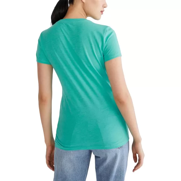AEROPOSTALE Womens Block Short Sleeve Graphic TeeWaterfall
