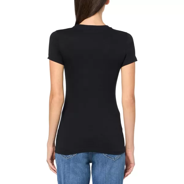 AEROPOSTALE Womens Butterflies Short Sleeve Graphic TeeDark Black 2