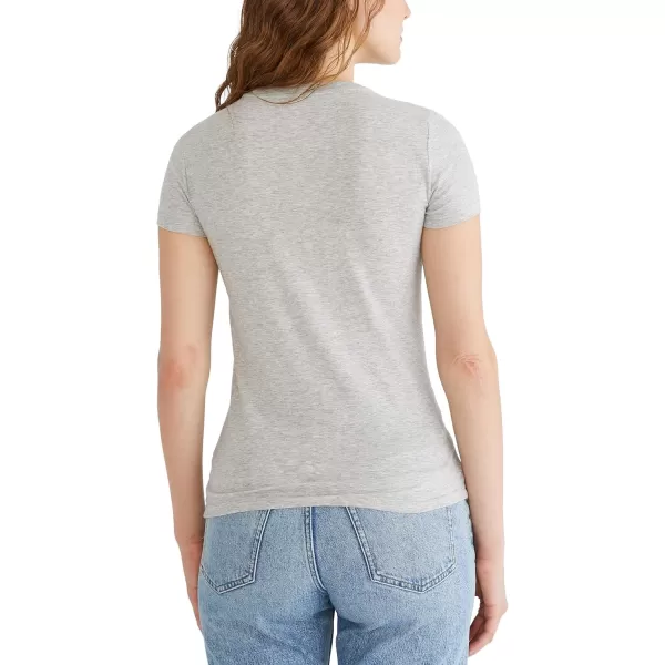 AEROPOSTALE Womens Butterflies Short Sleeve Graphic TeeLight Heather Grey