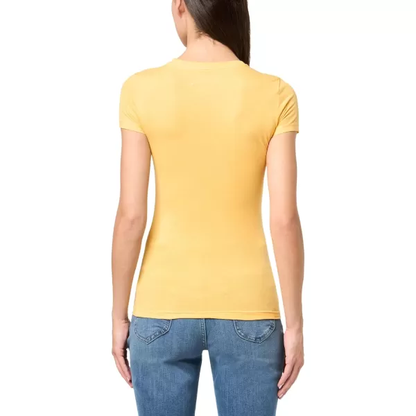 AEROPOSTALE Womens Collegiate Short Sleeve Graphic TeeAmber Yellow
