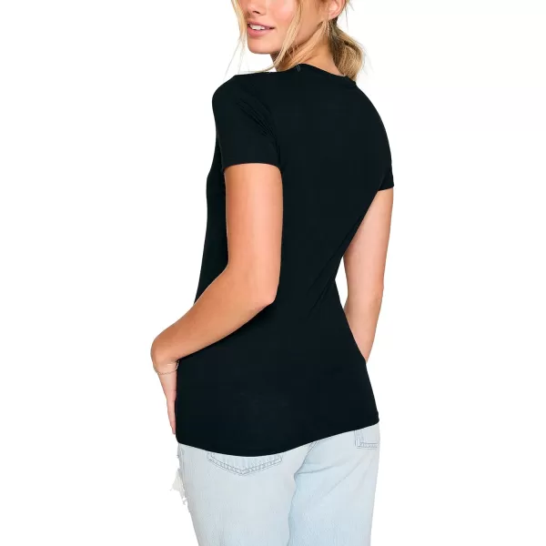 AEROPOSTALE Womens Collegiate Short Sleeve Graphic TeeDark Black