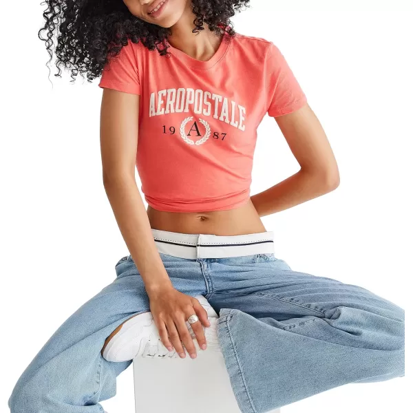 AEROPOSTALE Womens Collegiate Short Sleeve Graphic TeeDubarry