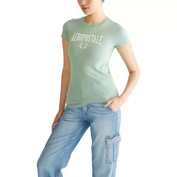 AEROPOSTALE Womens Collegiate Short Sleeve Graphic TeeGreen Bay