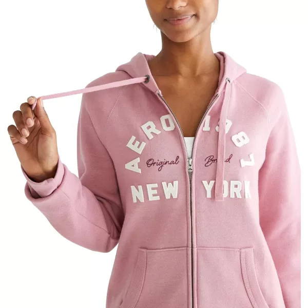 AEROPOSTALE Womens Logo Full Zip Hoodie Arches New YorkFox Glove