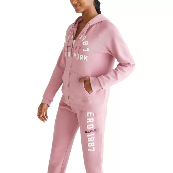 AEROPOSTALE Womens Logo Full Zip Hoodie Arches New YorkFox Glove