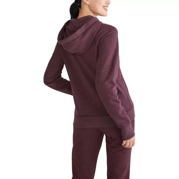 AEROPOSTALE Womens Logo Full Zip HoodieArches1987Rich Burgundy
