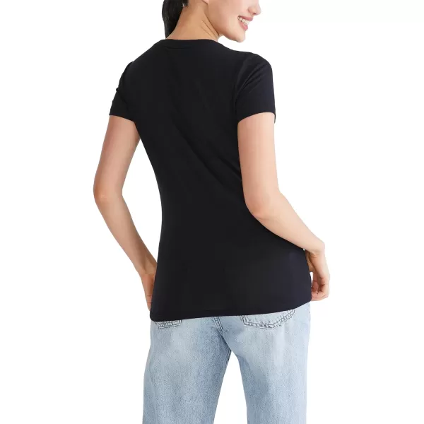 AEROPOSTALE Womens Script Short Sleeve Graphic TeeDark Black3