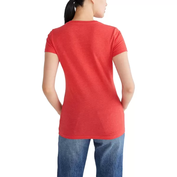 AEROPOSTALE Womens Script Short Sleeve Graphic TeeTomato