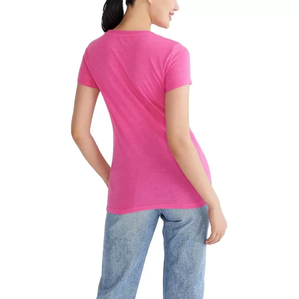 AEROPOSTALE Womens Script Short Sleeve Graphic TeeTropical Pink Neon