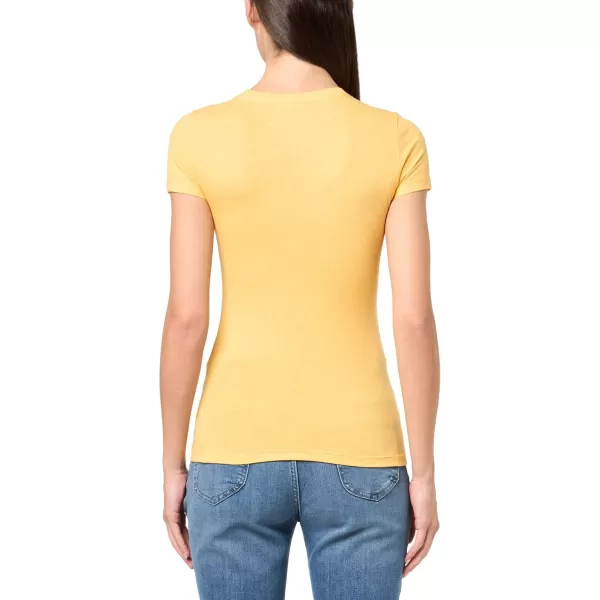 AEROPOSTALE Womens Shine Short Sleeve Graphic TeeAmber Yellow