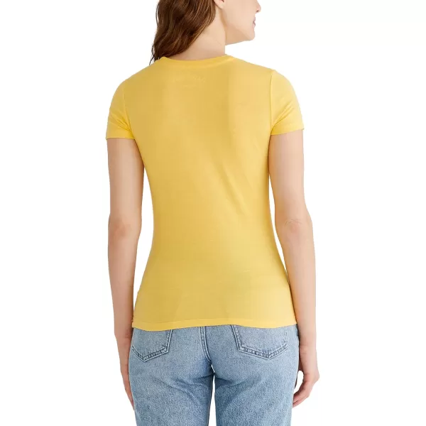 AEROPOSTALE Womens Shine Short Sleeve Graphic TeeAmber Yellow