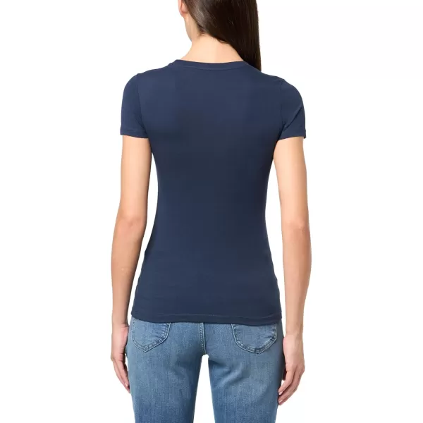 AEROPOSTALE Womens Shine Short Sleeve Graphic TeeCadet Navy