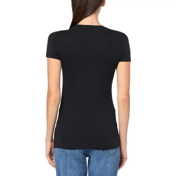 AEROPOSTALE Womens Shine Short Sleeve Graphic TeeDark Black