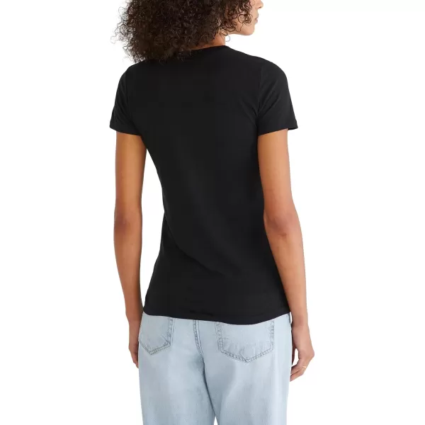 AEROPOSTALE Womens Shine Short Sleeve Graphic TeeDark Black
