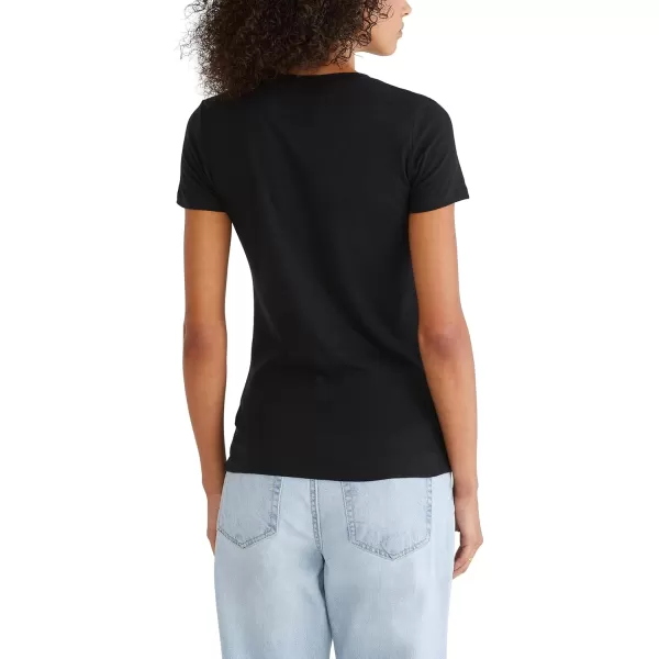 AEROPOSTALE Womens Shine Short Sleeve Graphic TeeDark Black2