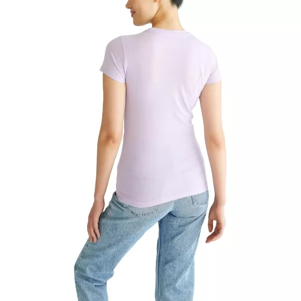 AEROPOSTALE Womens Shine Short Sleeve Graphic TeeViolet Tint
