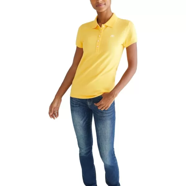 AEROPOSTALE Womens Aero Solid A87 PoloAmber Yellow