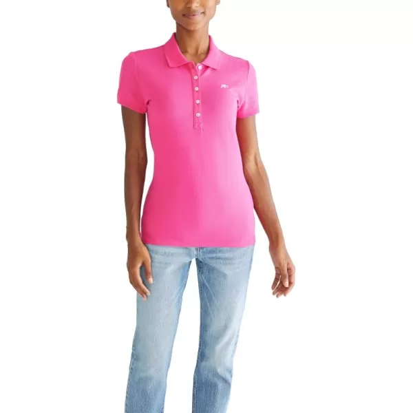 AEROPOSTALE Womens Aero Solid A87 PoloFucshia Purple