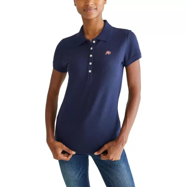 AEROPOSTALE Womens Aero Solid A87 PoloHeritage Navy