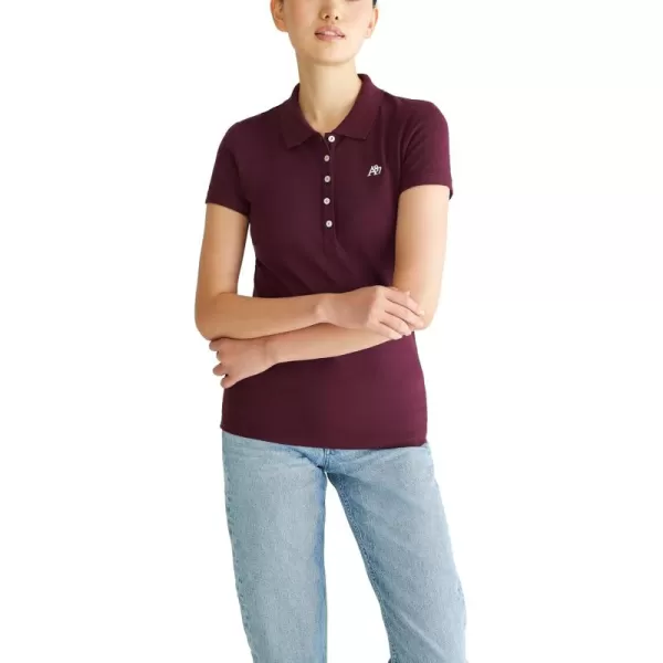 AEROPOSTALE Womens Aero Solid A87 PoloRoyal Plum