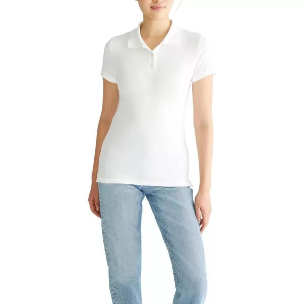 AEROPOSTALE Womens Aero Uniform Polo Short SleeveBleach
