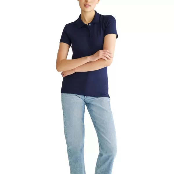 AEROPOSTALE Womens Aero Uniform Polo Short SleeveHeritage Navy