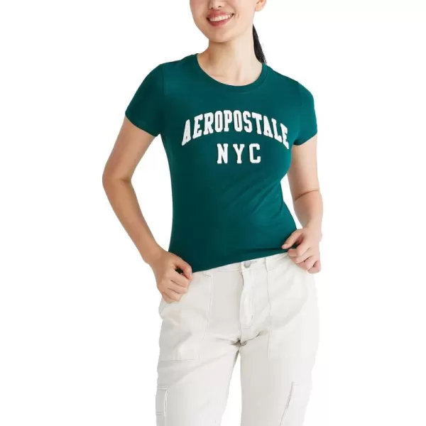 AEROPOSTALE Womens Arch Short Sleeve Graphic TeeBotanical Garden