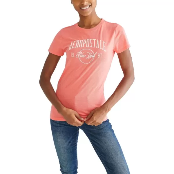 AEROPOSTALE Womens Arch Short Sleeve Graphic TeeDubarry
