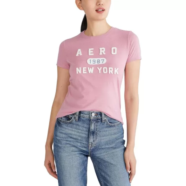 AEROPOSTALE Womens Block Short Sleeve Graphic TeeFox Glove