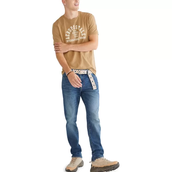 AEROPOSTALE Mens Aero Slim JeanMedium Wash