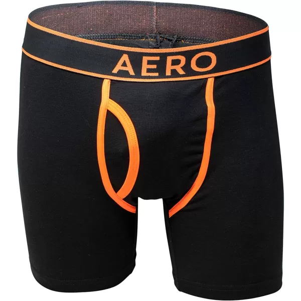 AEROPOSTALE Mens Boxer Briefs 4 Pack Cotton Stretch Boxer Briefs UnderwearBlack